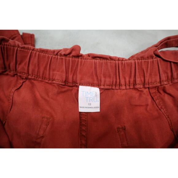 Time and Tru womens size 12 paper bag wide leg pants with a belt - Picture 2 of 3